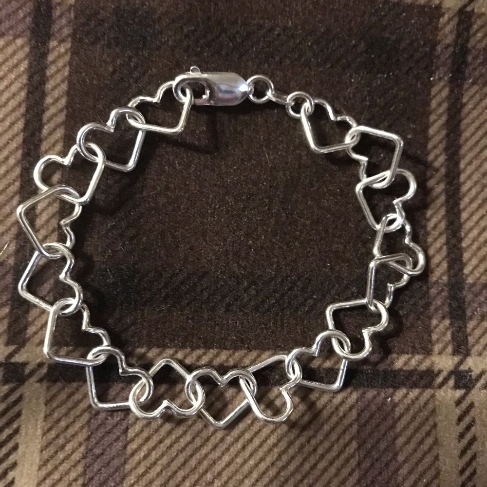 New Italian sterling heart bracelet